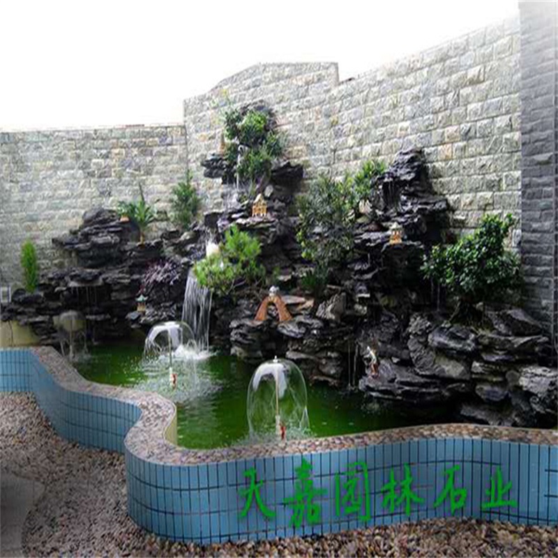 平利小庭院水景设计